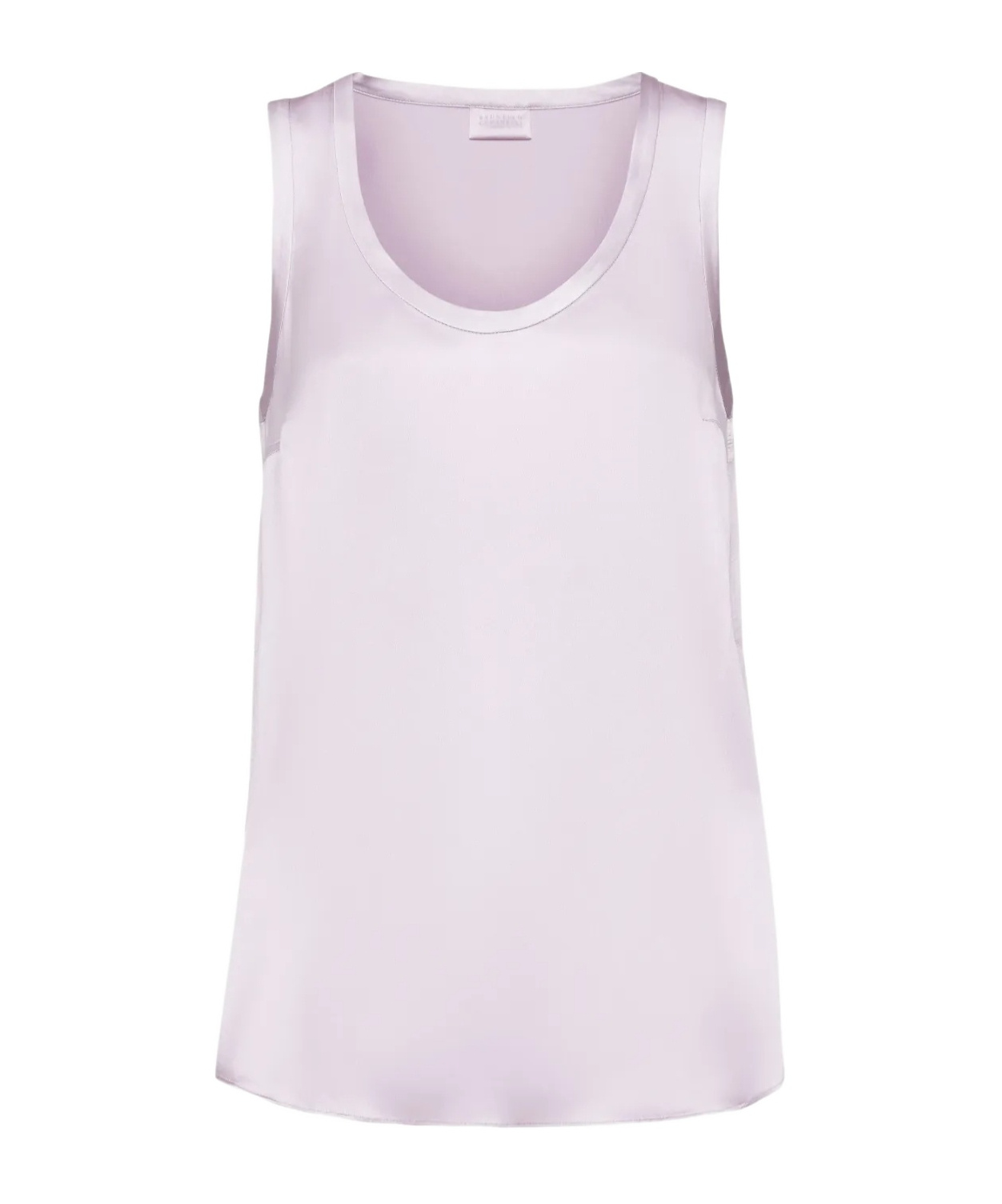 Brunello Cucinelli Silk Satin Reversible Tanktop In Purple
