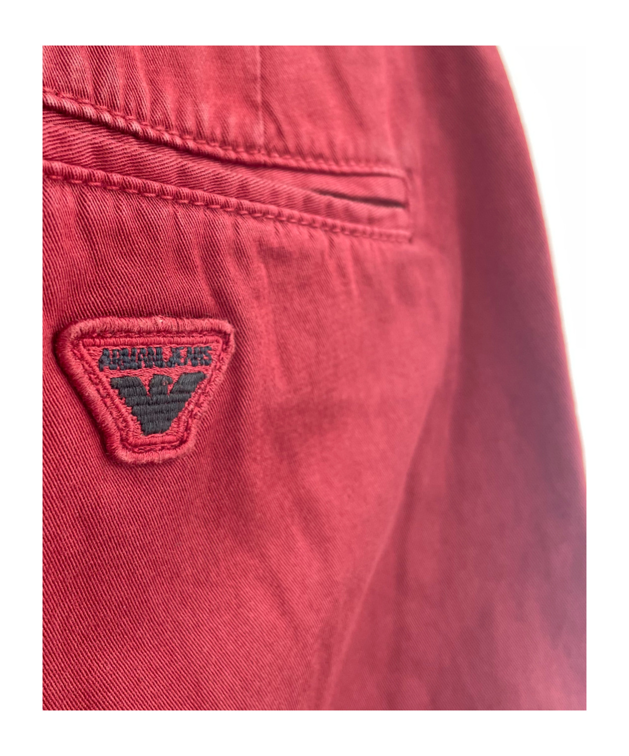 ARMANI JEANS LOGO DECAL CASUAL PANTS