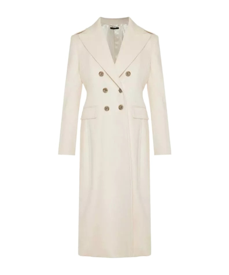 Tom Ford Long-sleeved Coat In White