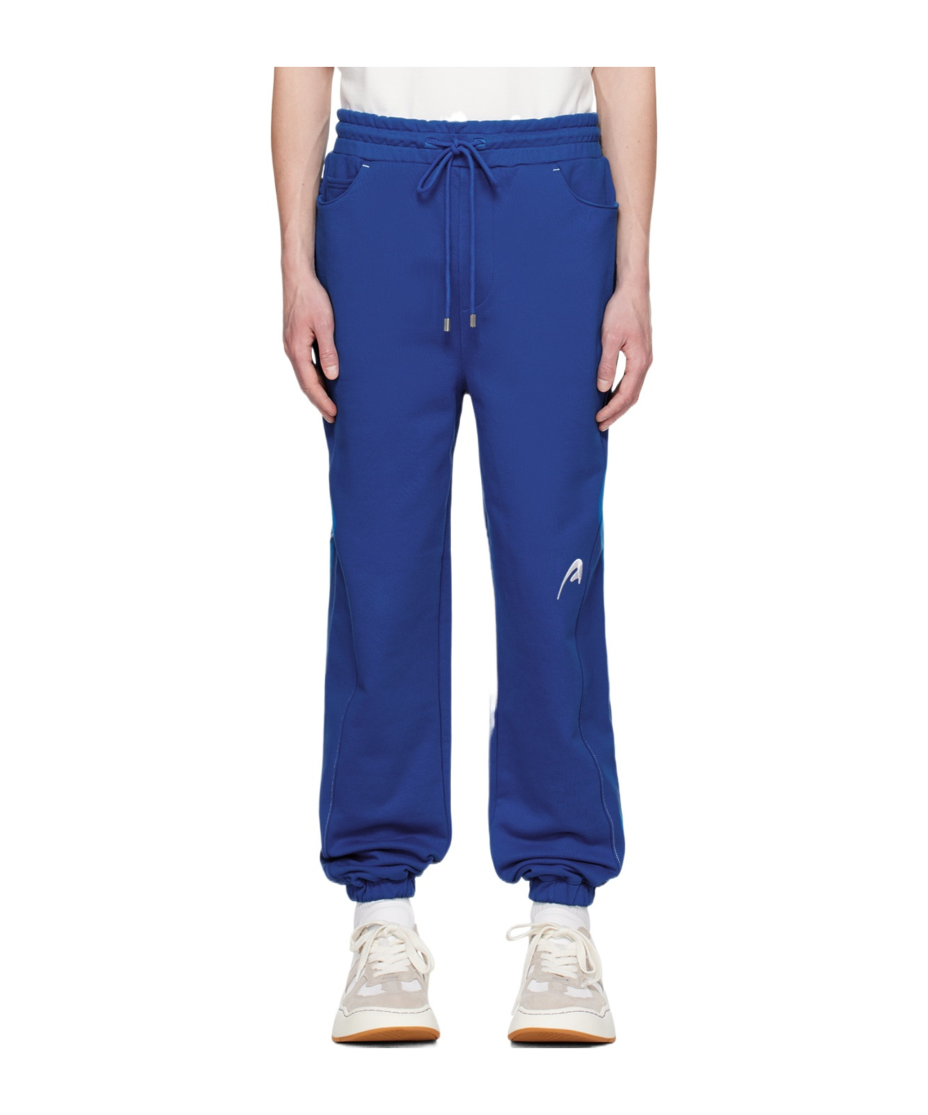 Ader Error Drawcord Elastic Waist Sweatpants In Blue