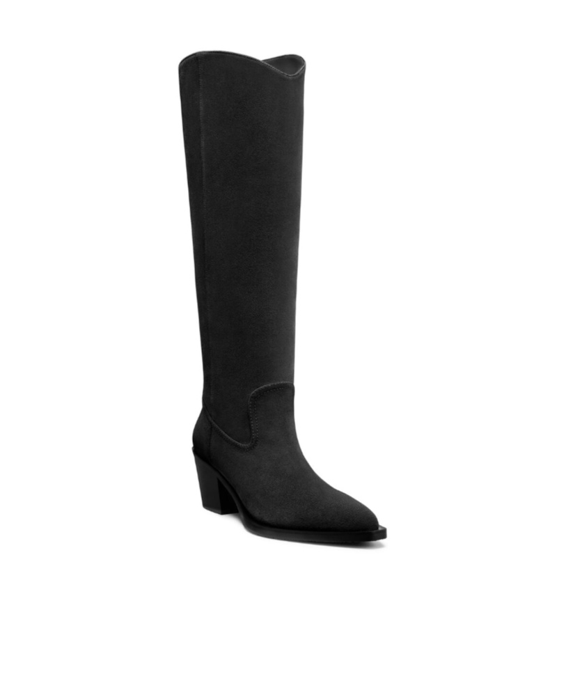 Shop Stuart Weitzman Thick Heeled Short Boots In Black