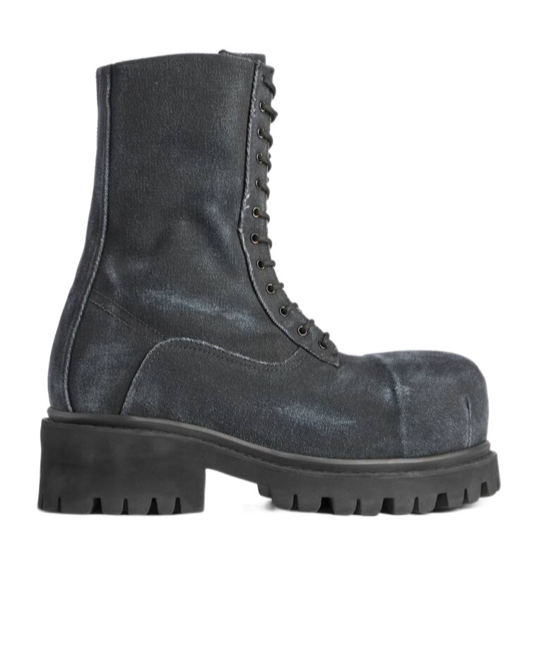 BALENCIAGA MEN'S STOMPER BOOTIE IN BLACK