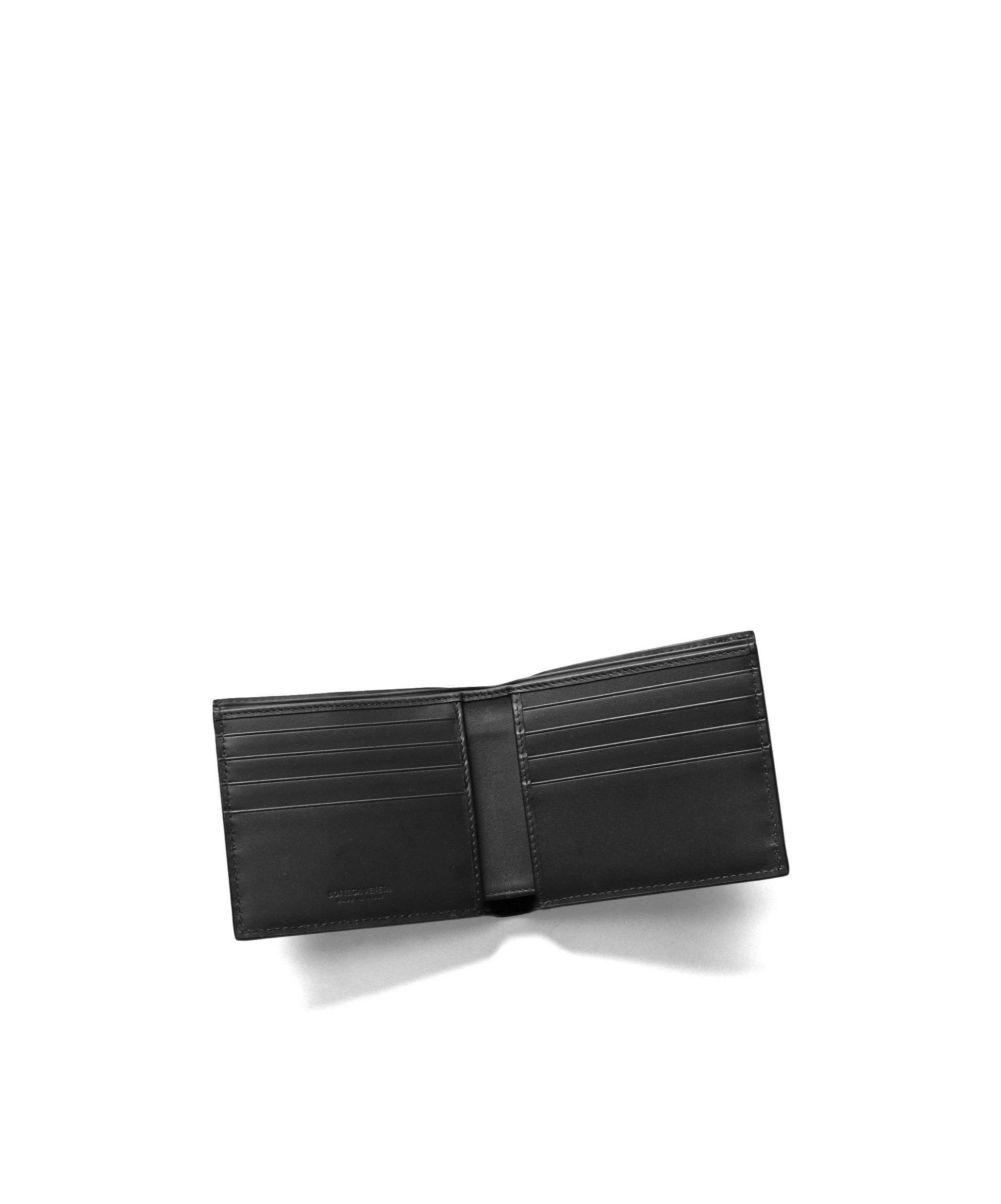 Bottega Veneta Logo Wallet In Black