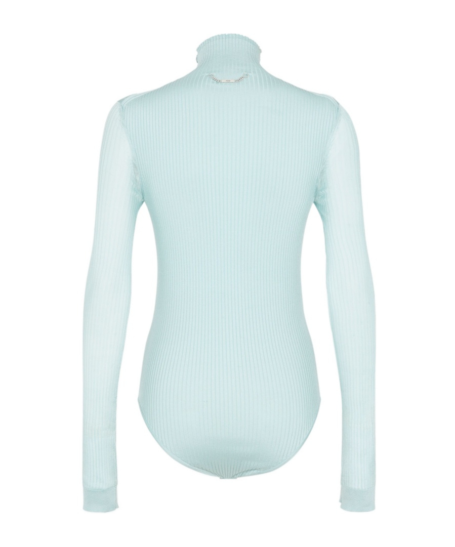 Fendi Light Blue Viscose Bodysuit In Blue