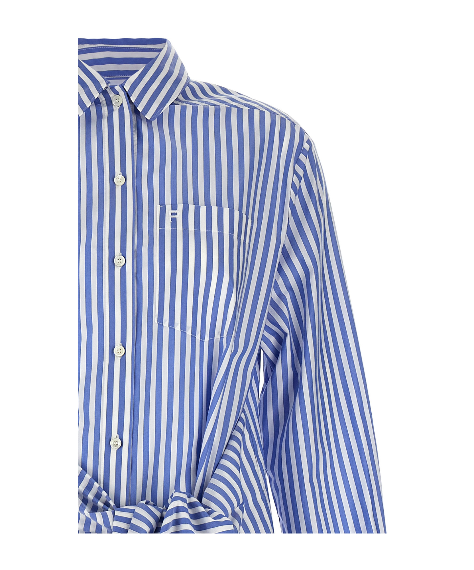 Philosophy Di Lorenzo Serafini Shirt Collar Dress In Blue