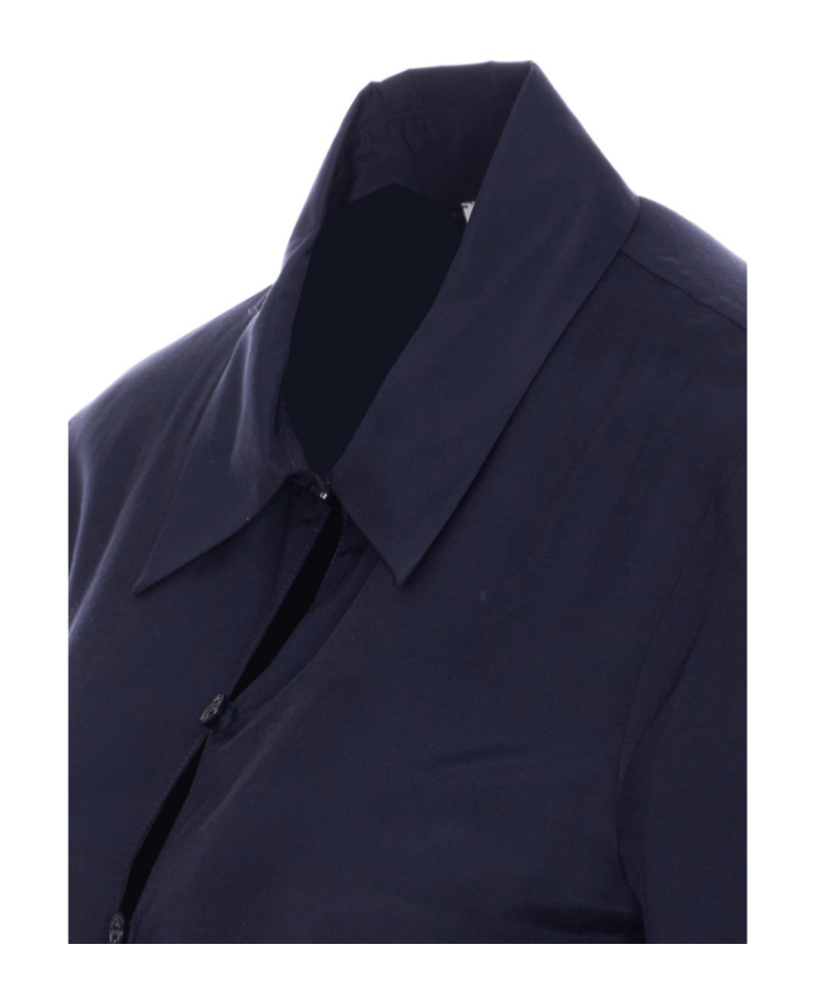 Shop Patrizia Pepe Cotton Shirt In Black