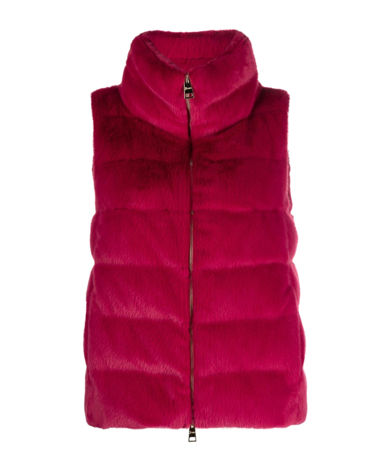 Shop Herno High-necked Down Vest In Red