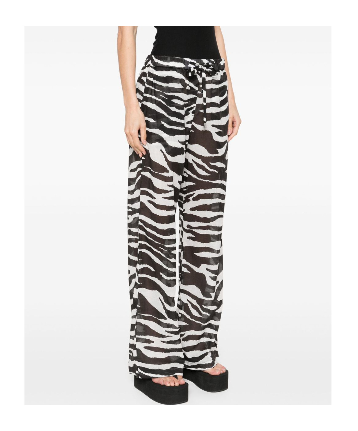 Shop Attico Print Sheer Trousers