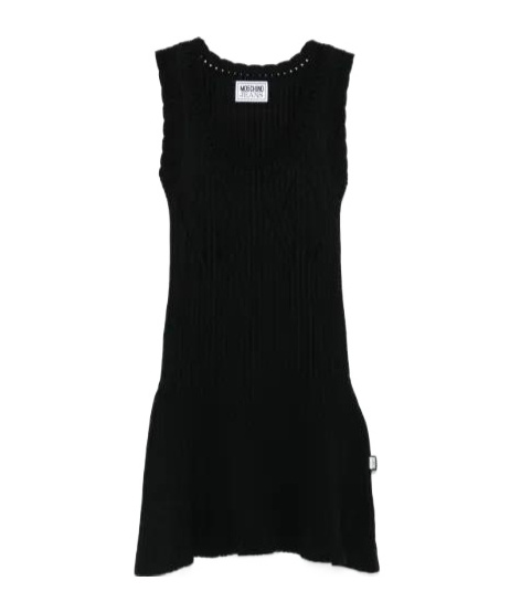 Moschino Sleeveless Dress In Black