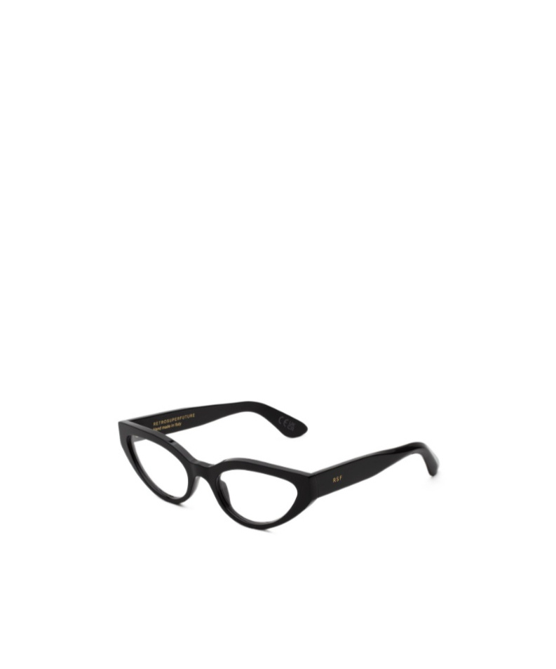 Retrosuperfuture Geometric Frame Plain Mirror In Black