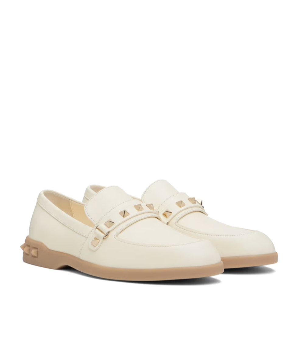 Valentino White Leisure Flows Loafers In White