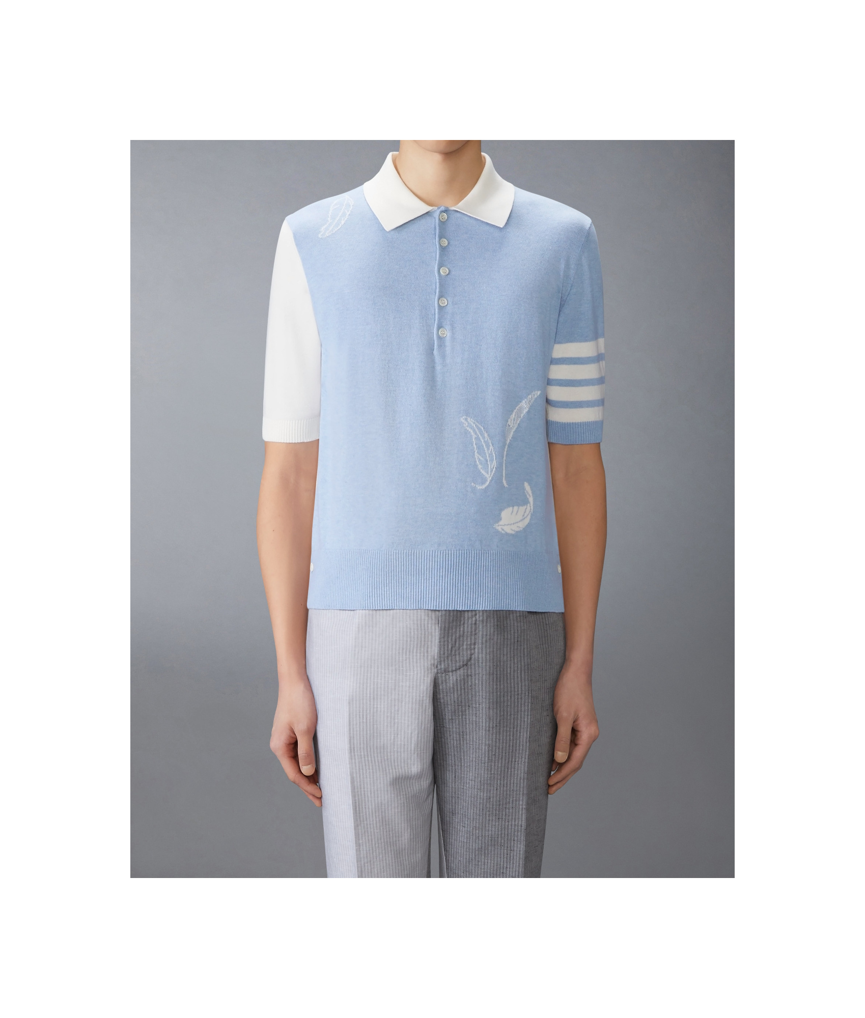 Thom Browne Short-sleeved Polo Shirt