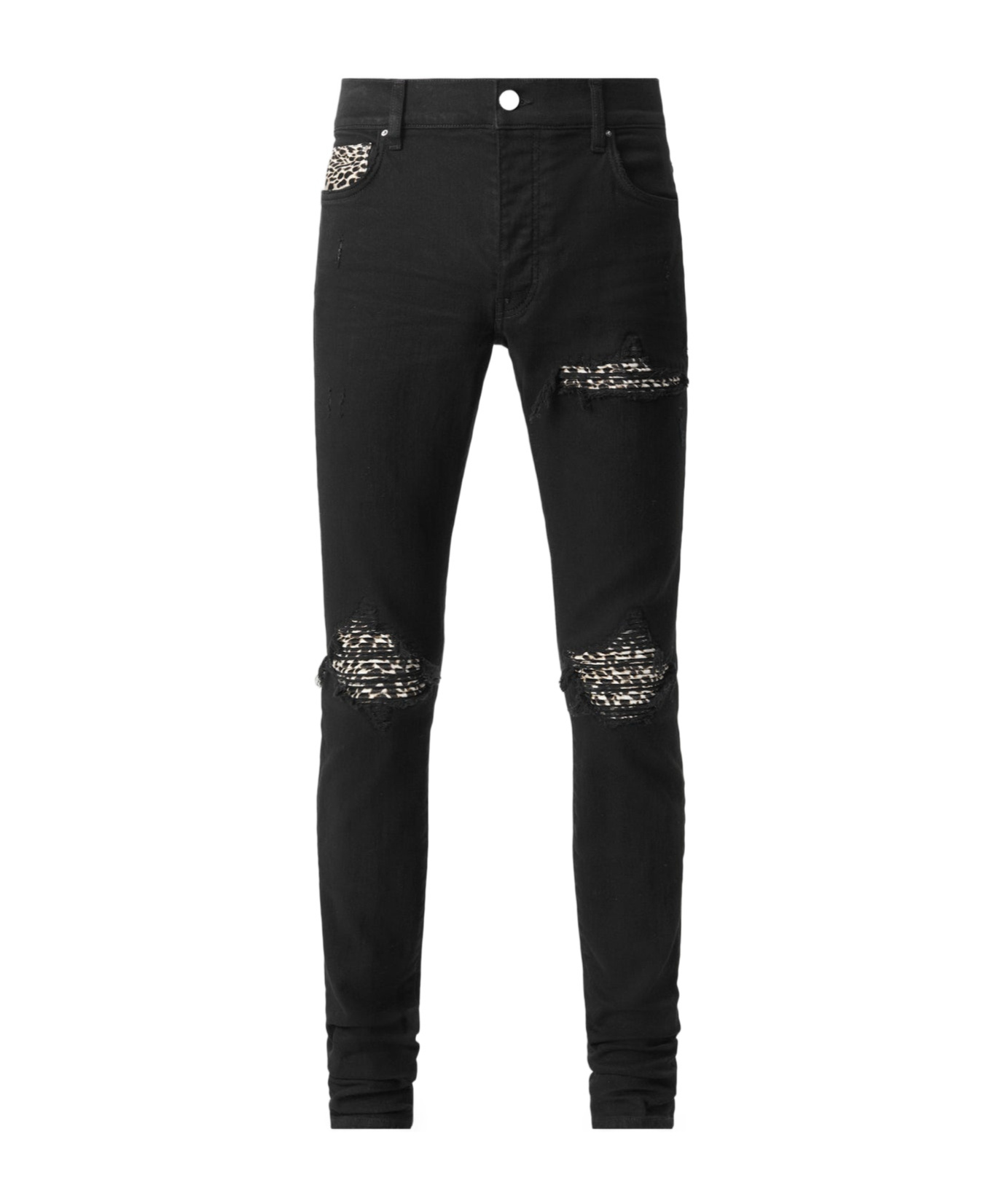 AMIRI LEOPARD PRINT MX1 JEANS