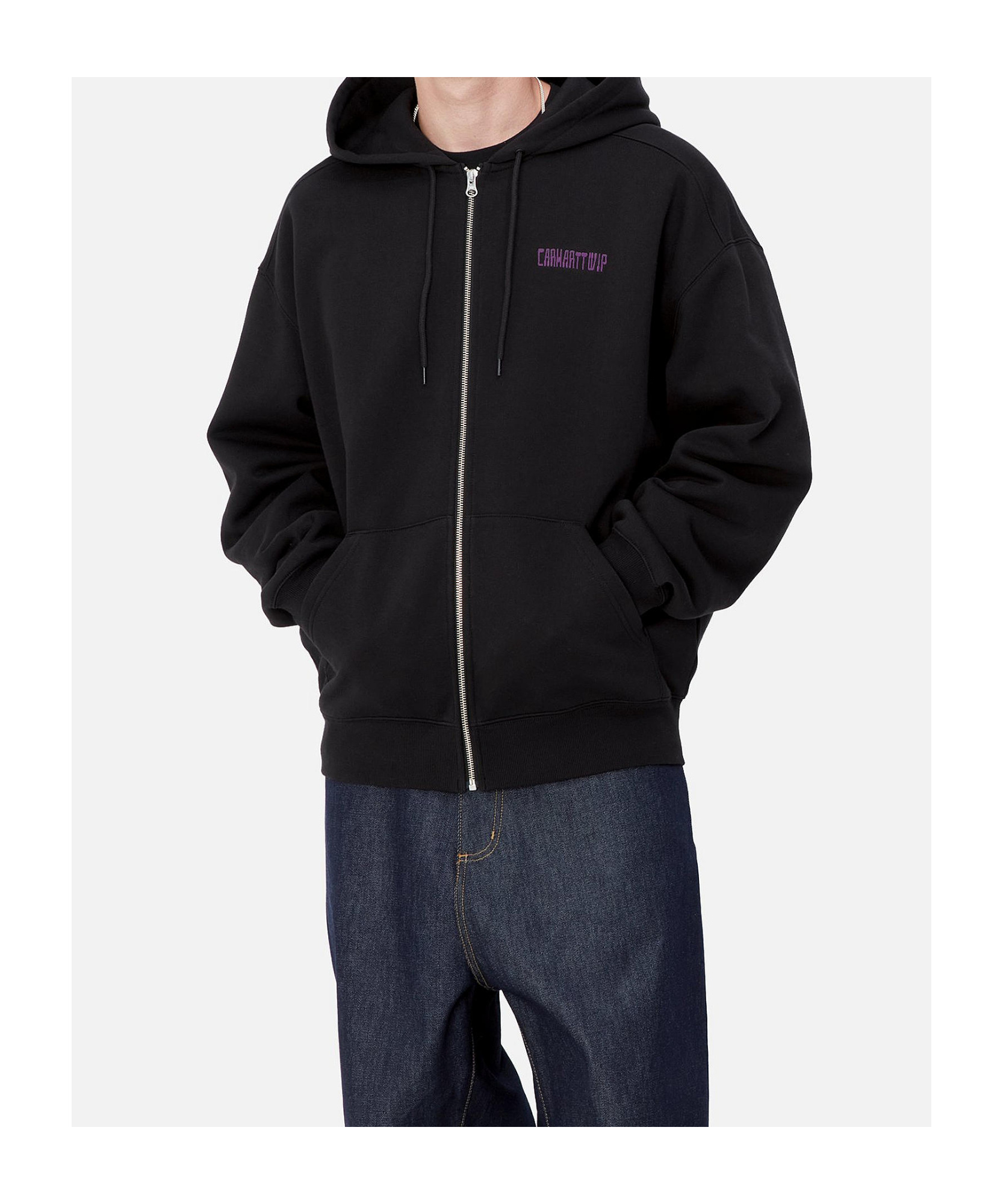 Carhartt Hooded Think Tank Sweatshirt In Black