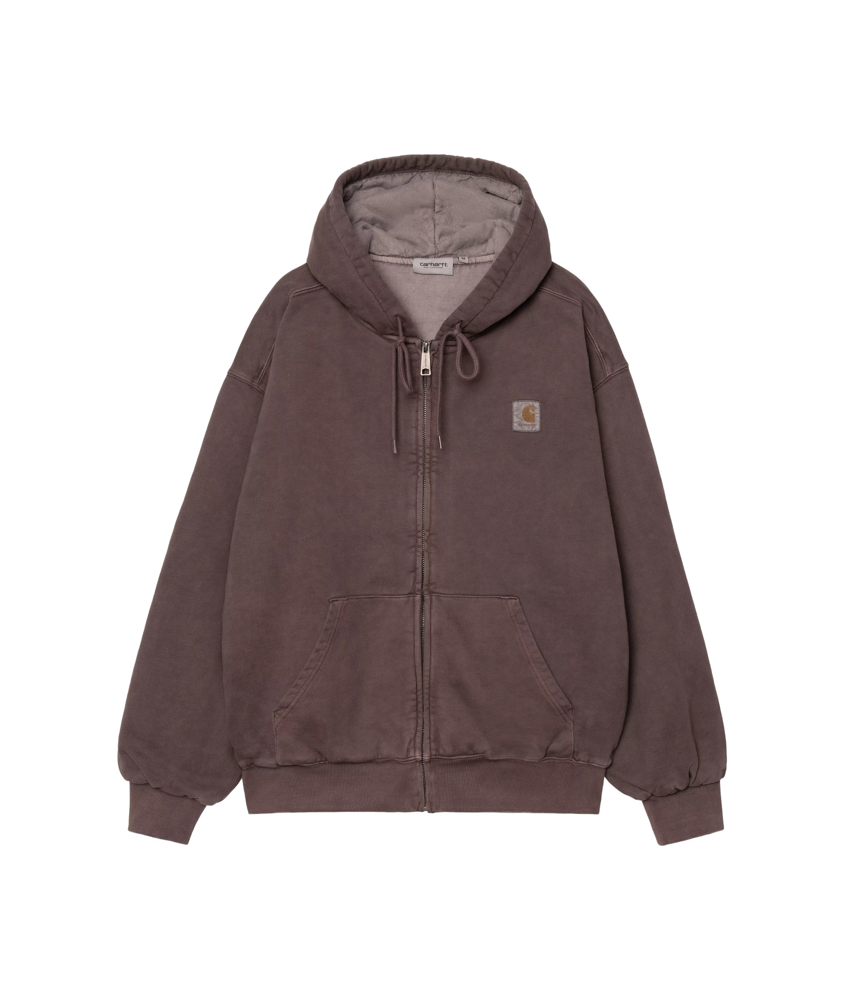 Carhartt Giubbino Hooded Vista Graphite In Brown