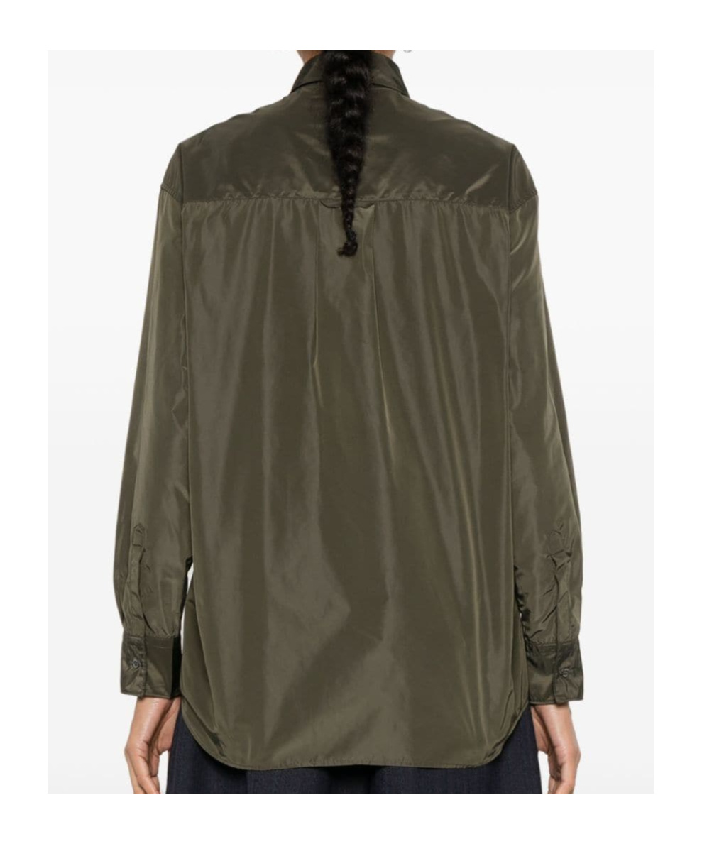 Aspesi Taffeta Shirt In Green