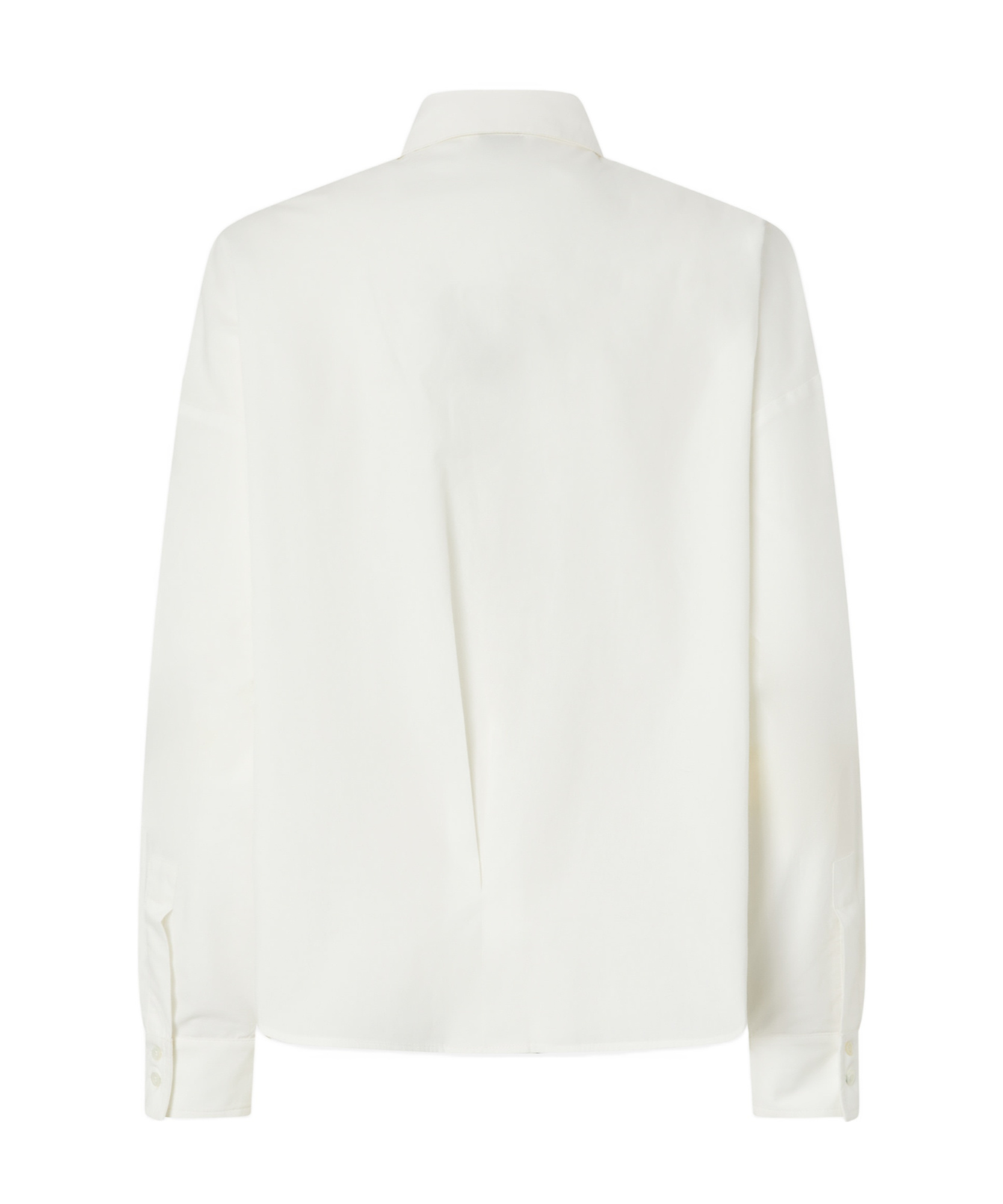 Pinko Chemise Avec Broderie Anglaise Et Cristaux In White