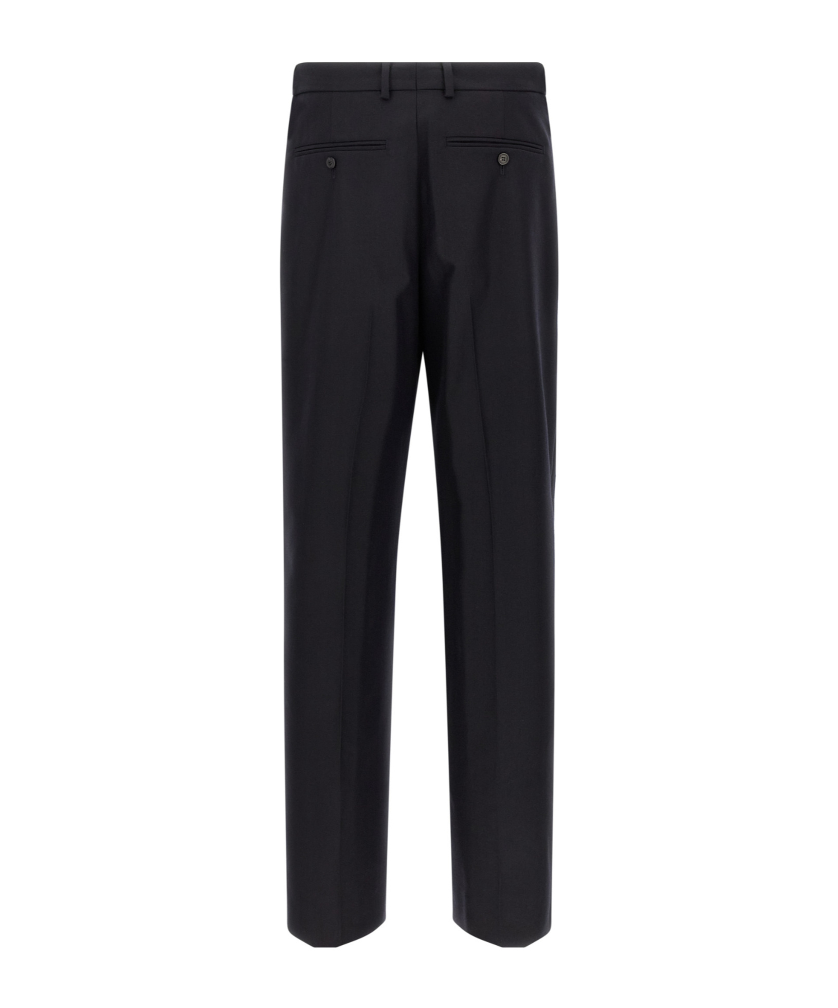 Dries Van Noten Pleated Trousers With Belt Loops And Back Pocket In Black