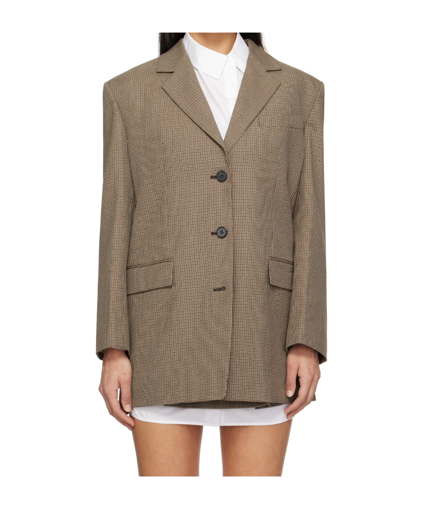 Juunj Brown Wool Blazer In Brown