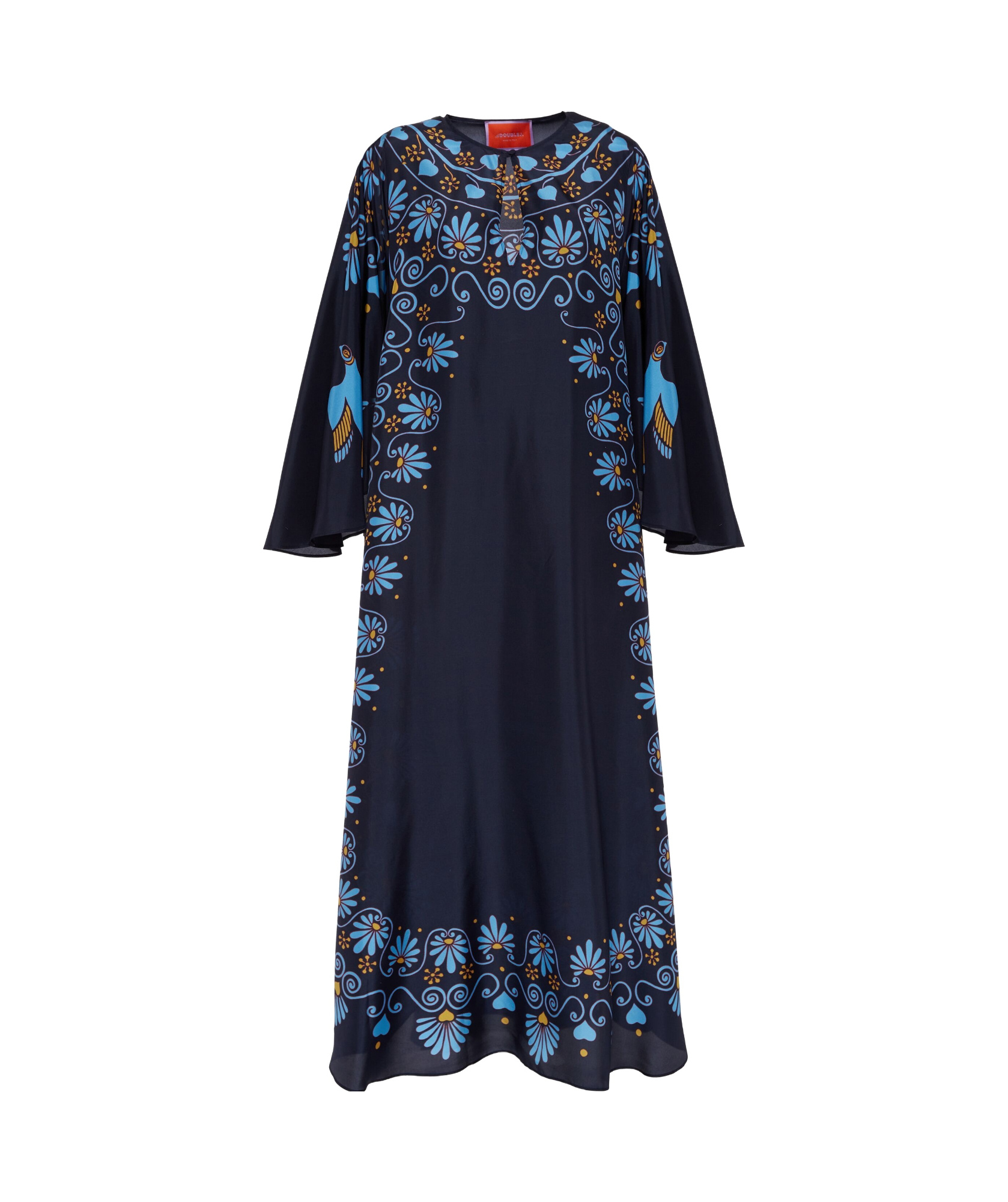La Doublej Flying Kaftan In Black