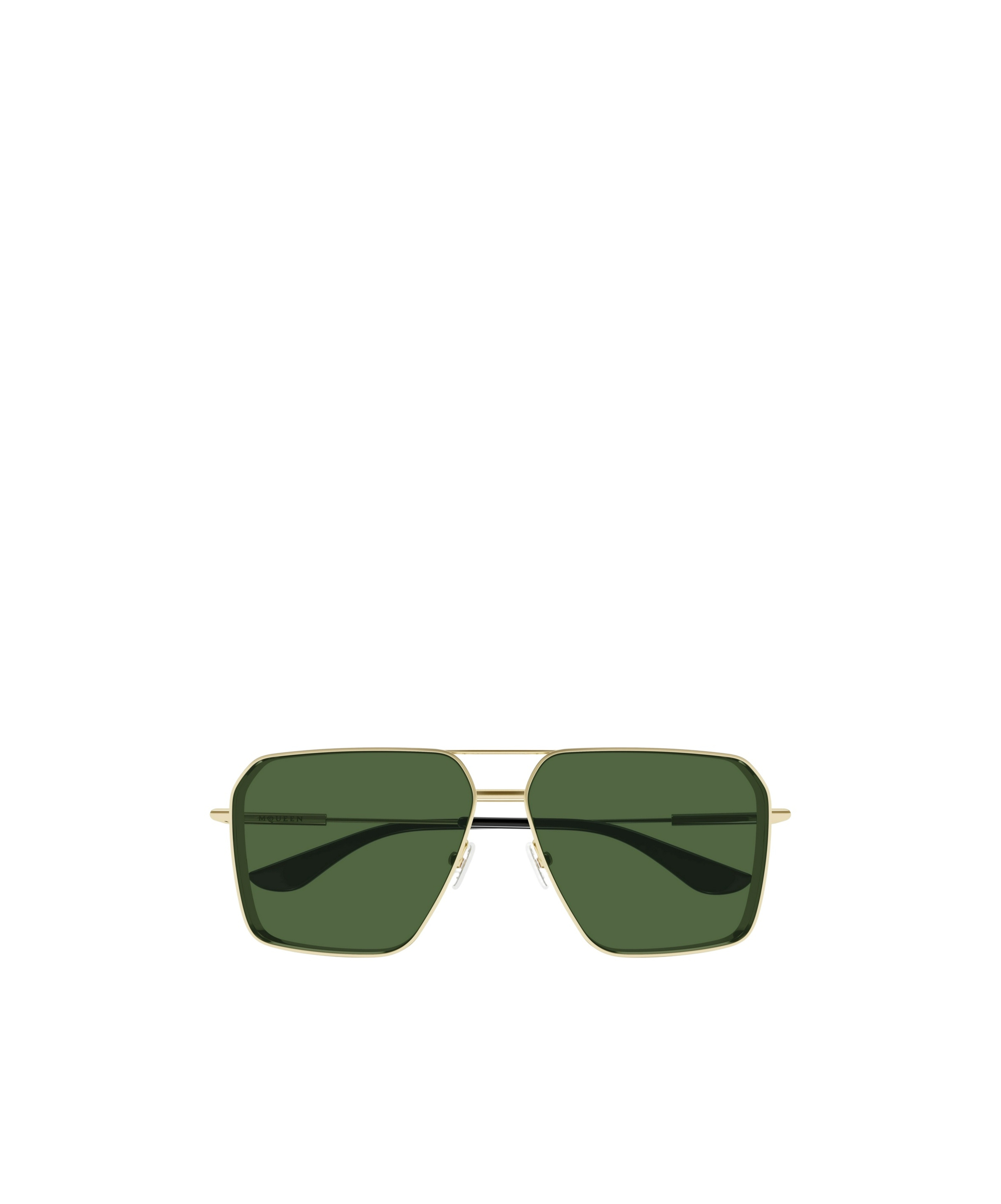 Alexander Mcqueen Pilot-frame Sunglasses In Golden