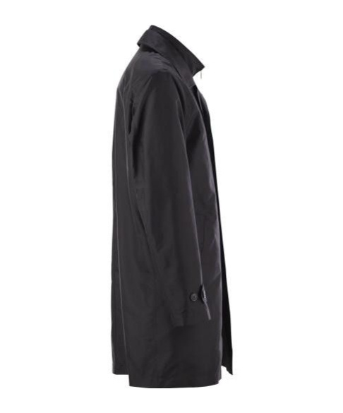 Fay Morning Waterproof Coat With High Collar In Black