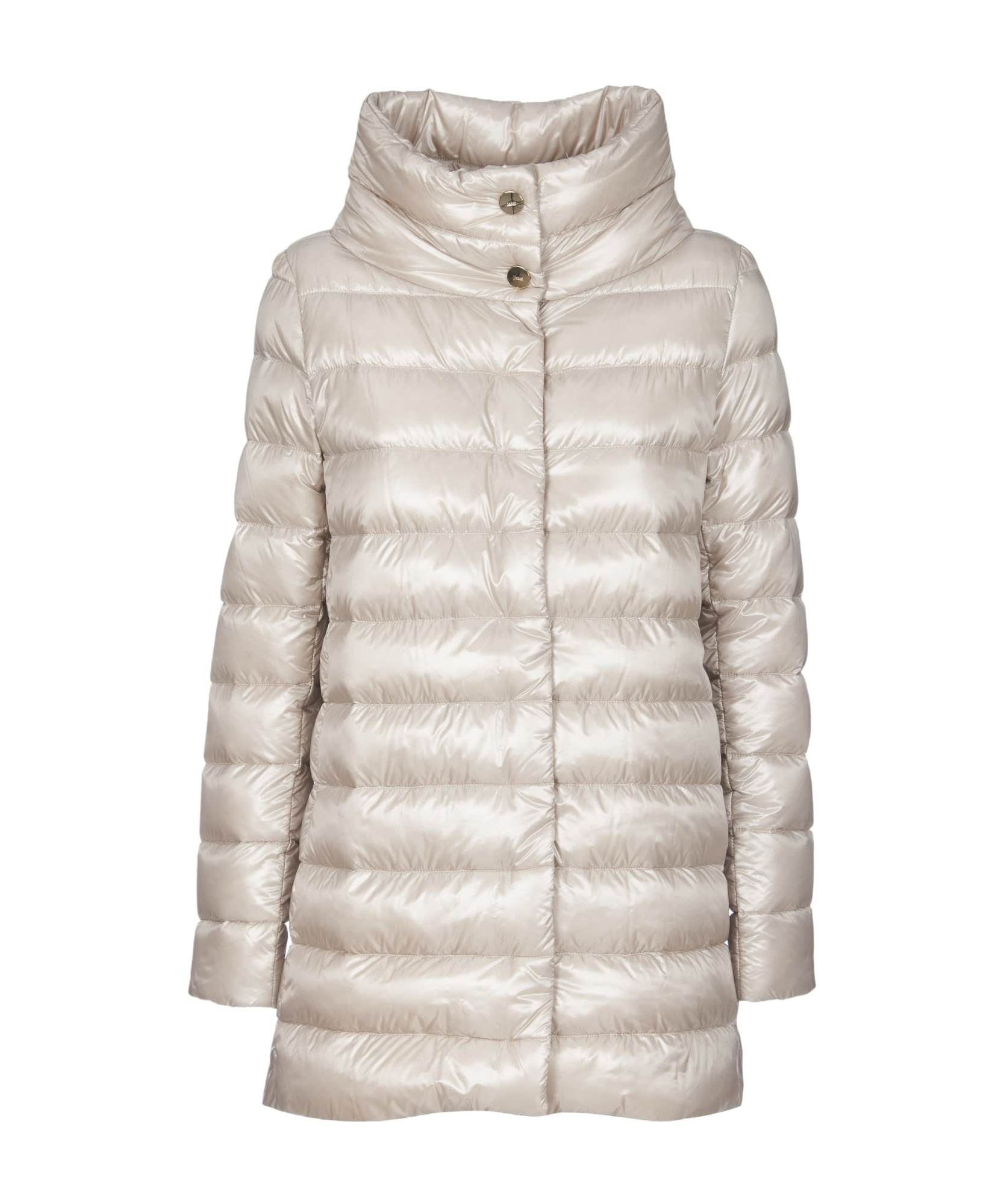 Herno Amelia Quilted Nylon Down Jacket In Nude