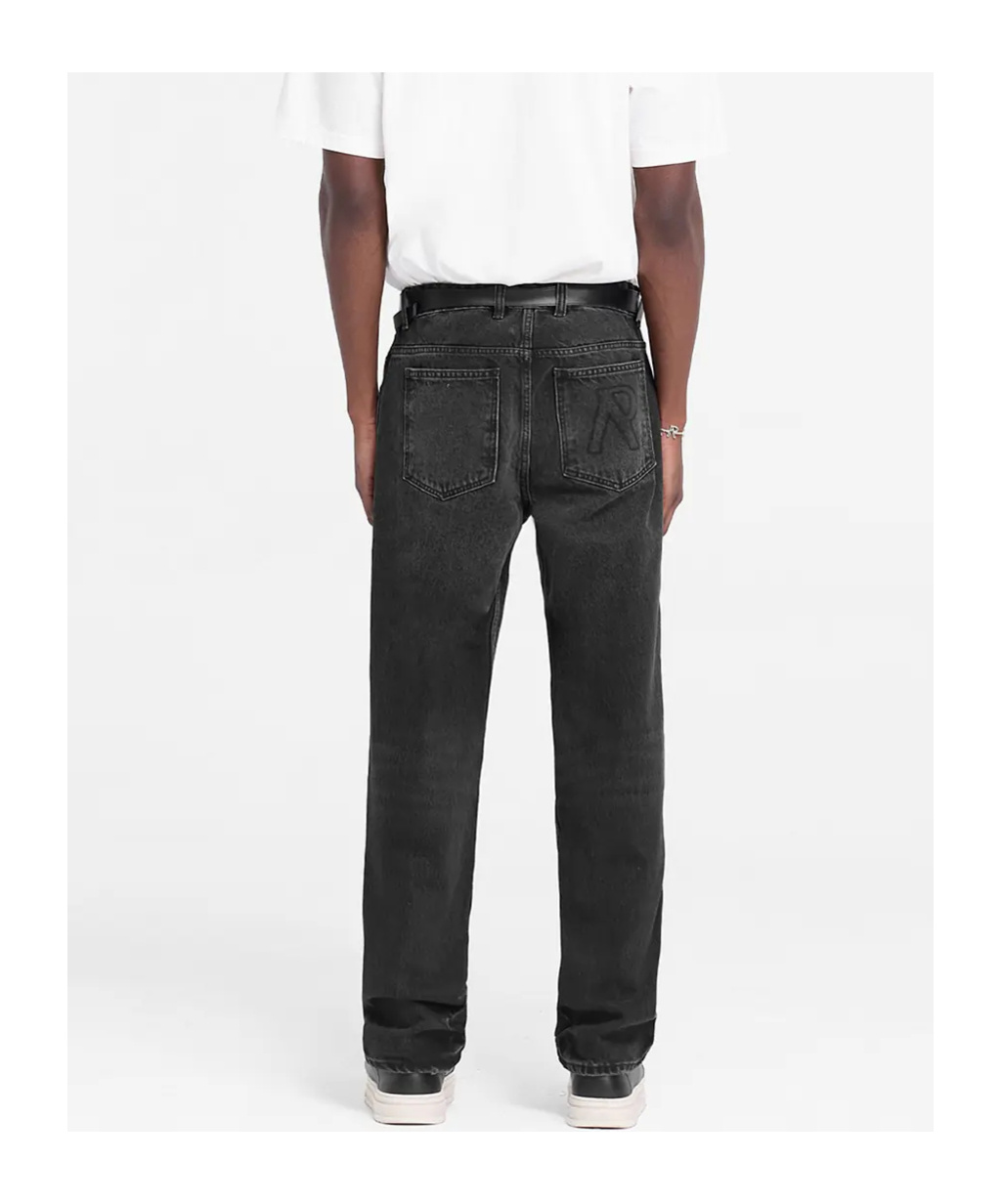 Represent R2 Straight-leg Jeans In Black