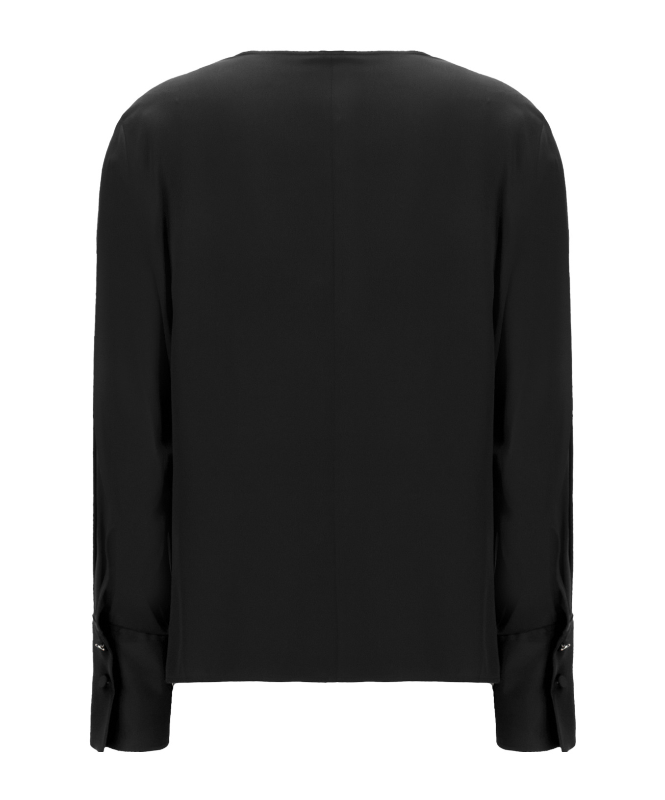 Hugo Boss Boss Bidinta Silk Blouse In Black