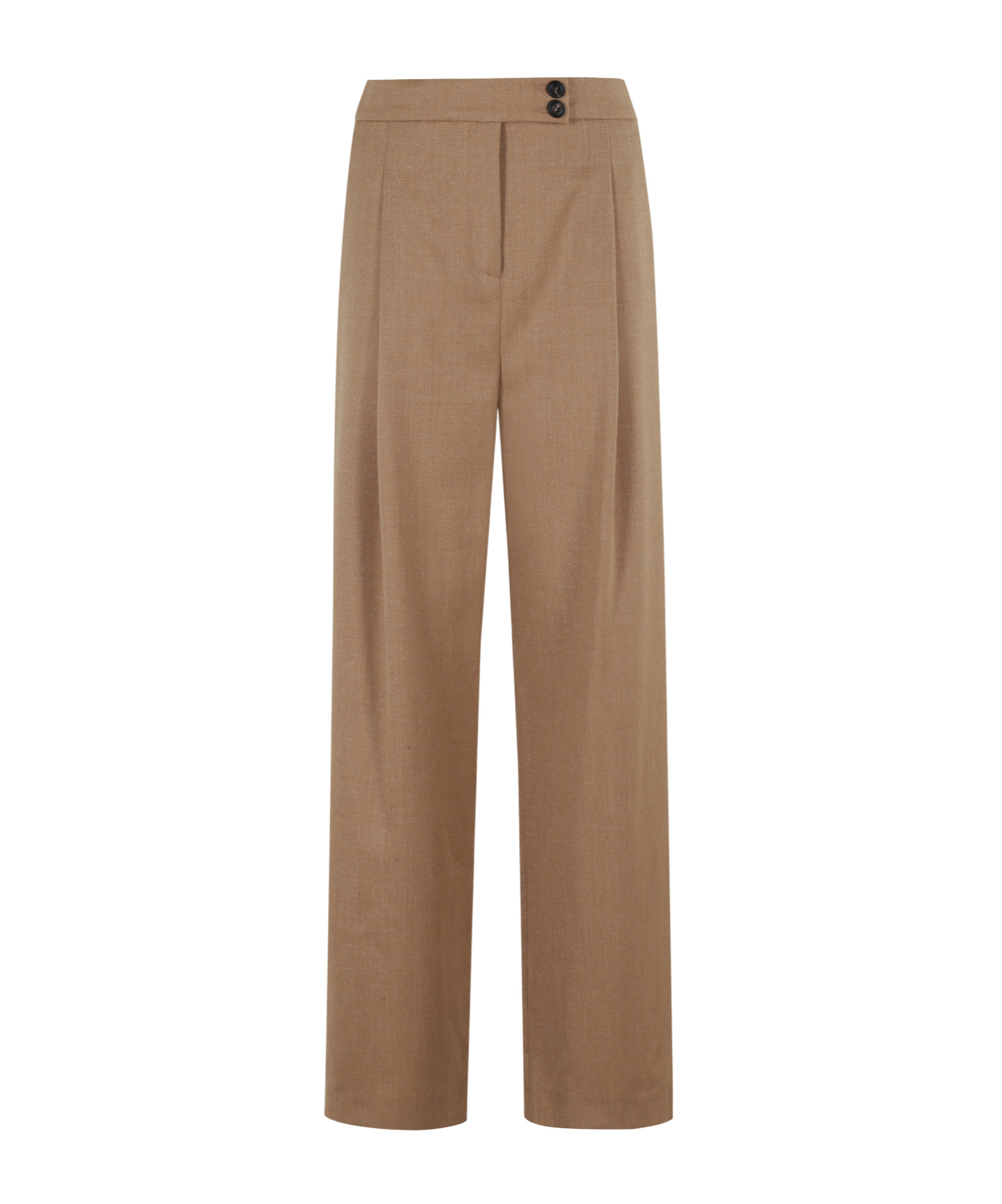 Eleventy Wide-leg Trousers With Front Pleats In Brown