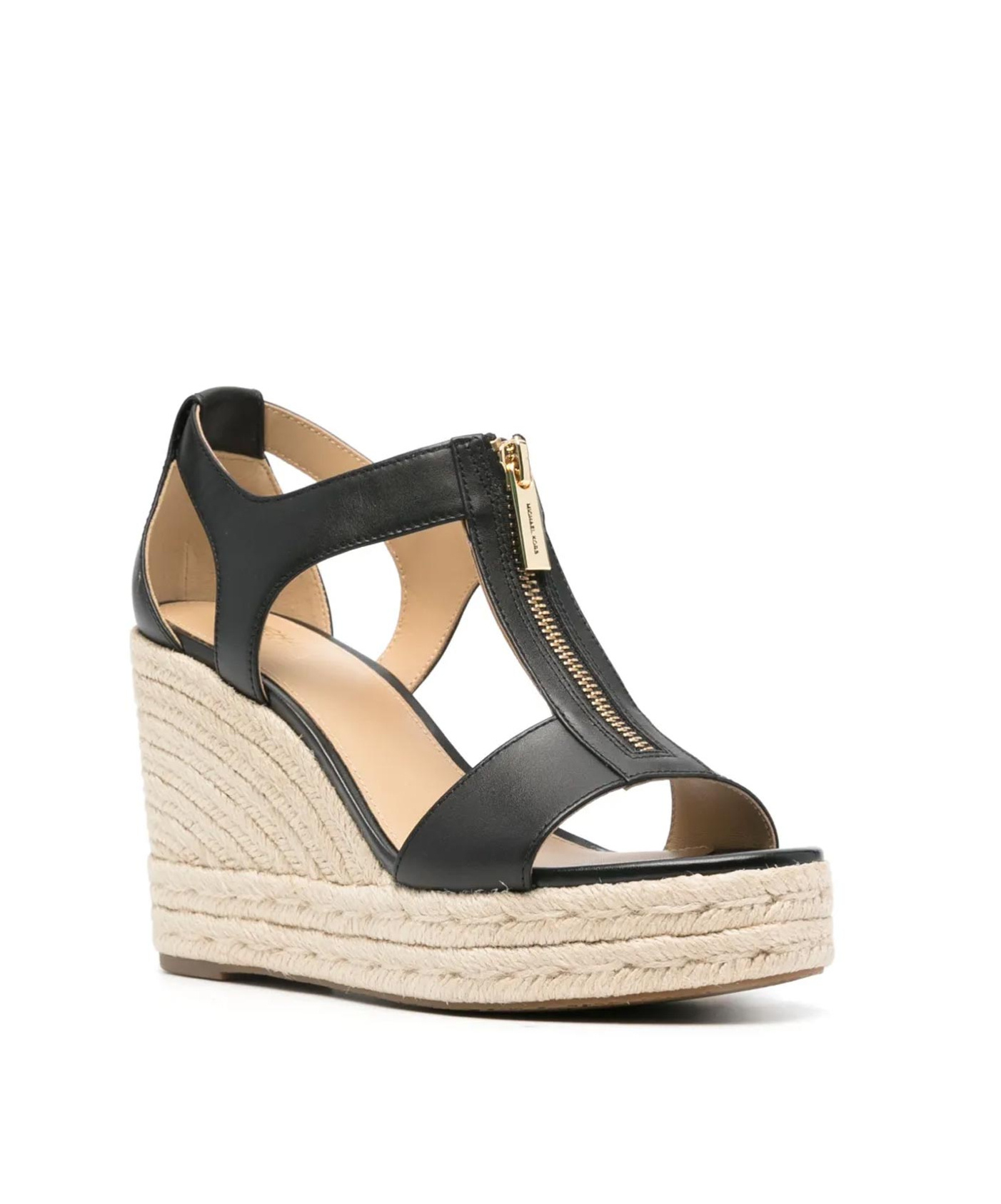 Michael Michael Kors Berkley 70mm Wedge Sandals In Black