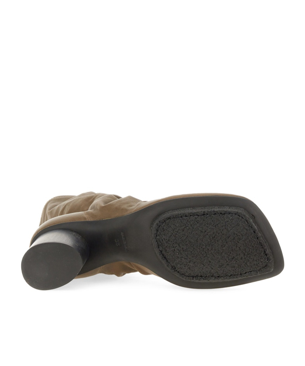 Uma Wang Round-head Short Boots In Brown
