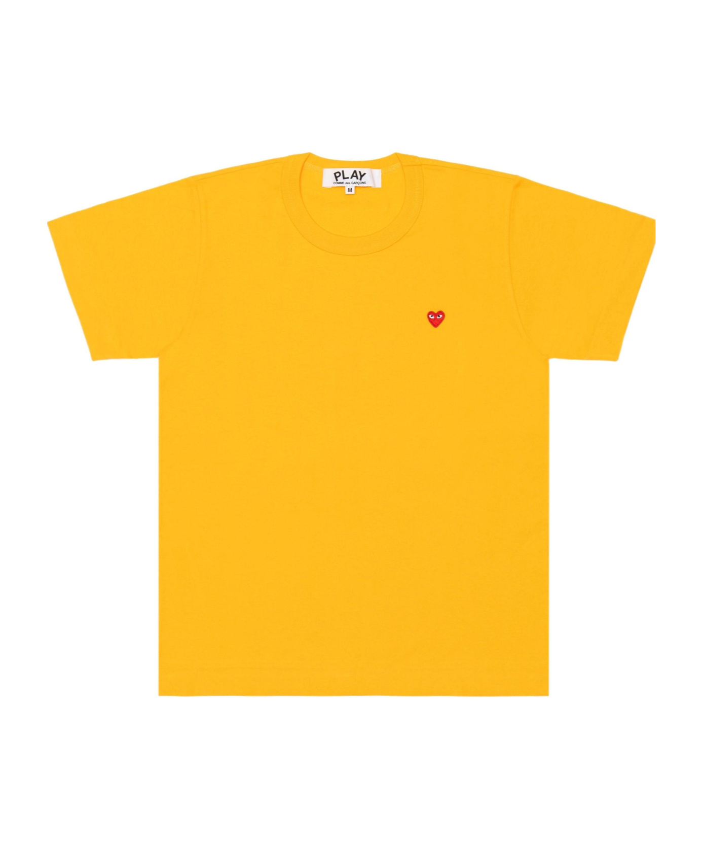 Comme Des Garçons Play Short-sleeved T-shirt In Yellow