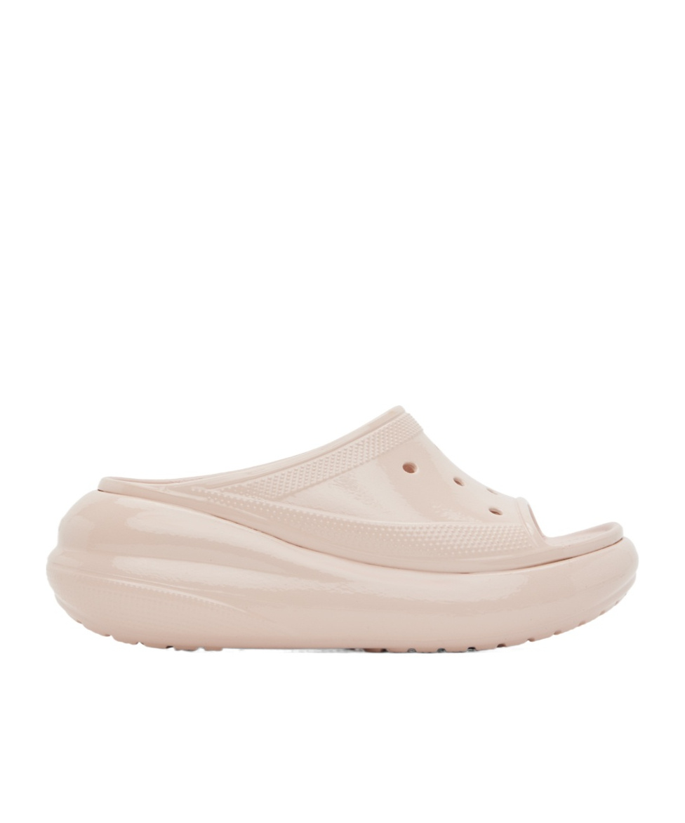 Crocs Perforated Detail Slippers In Nude