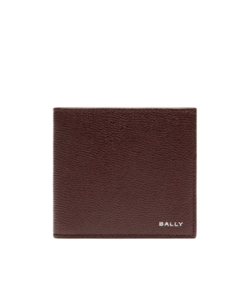 Bally Logo Detailed Bi-fold Wallet In Brown