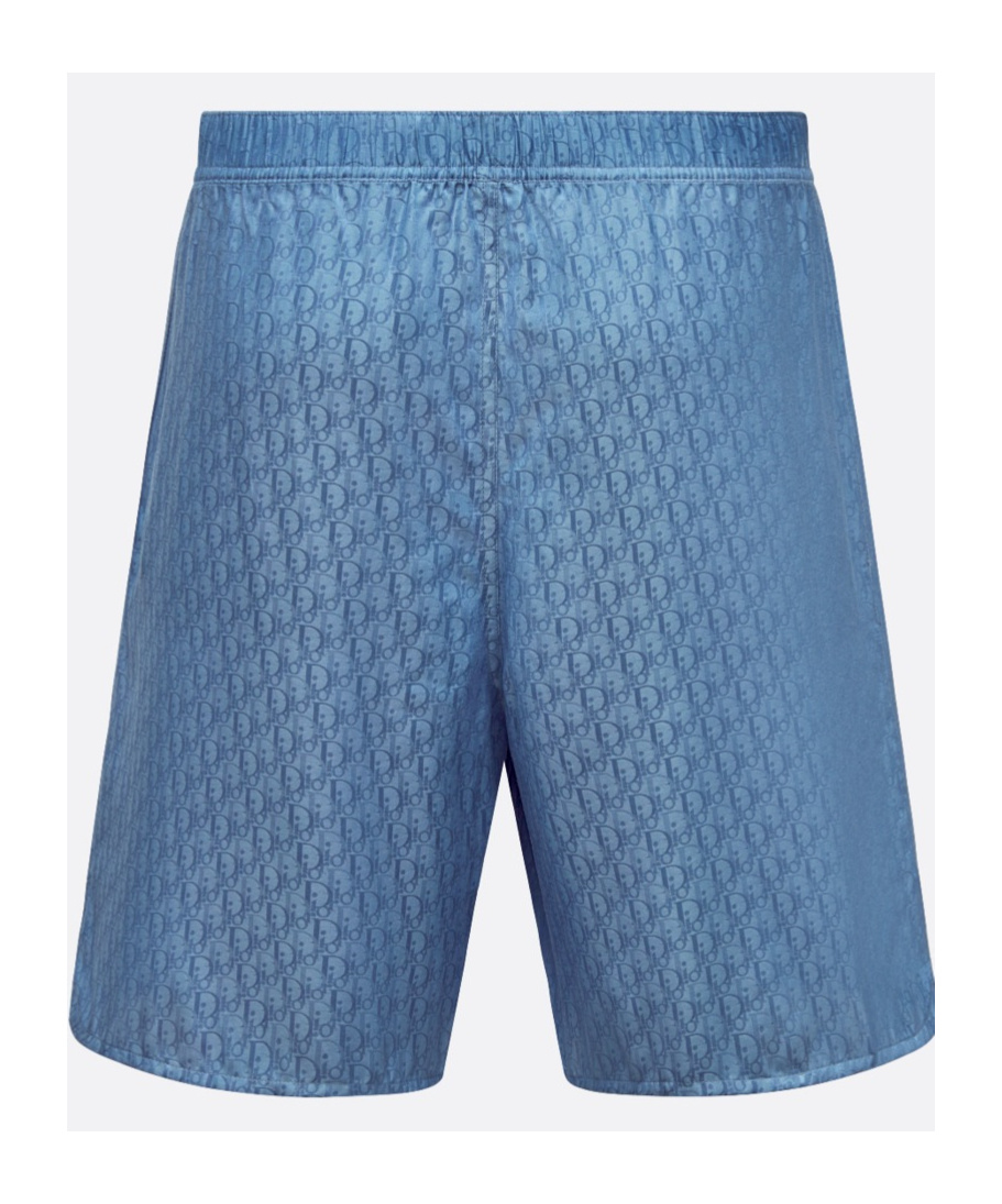 Dior Oblique Shorts In Blue