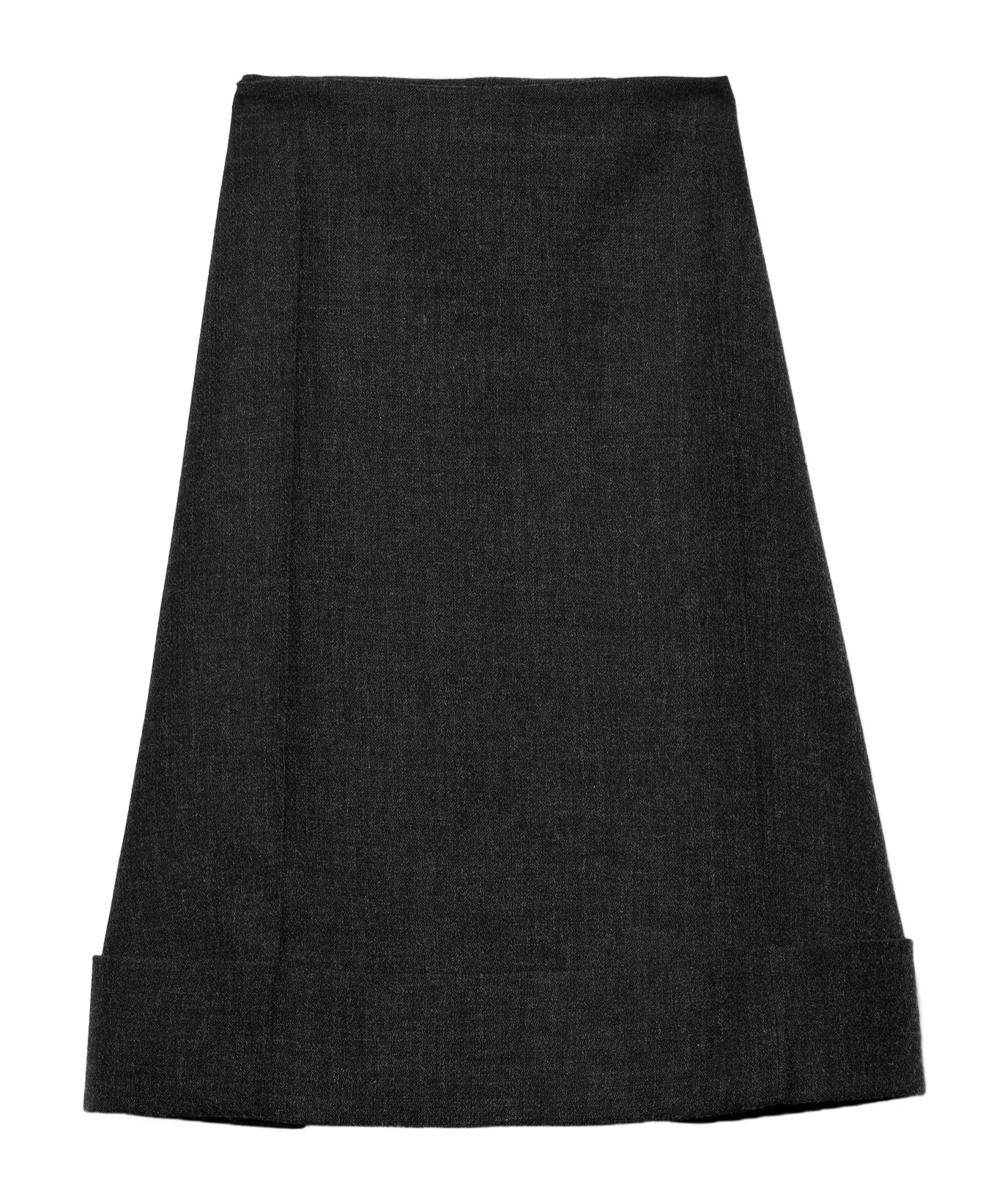 Prada Wool Skirt In Gray