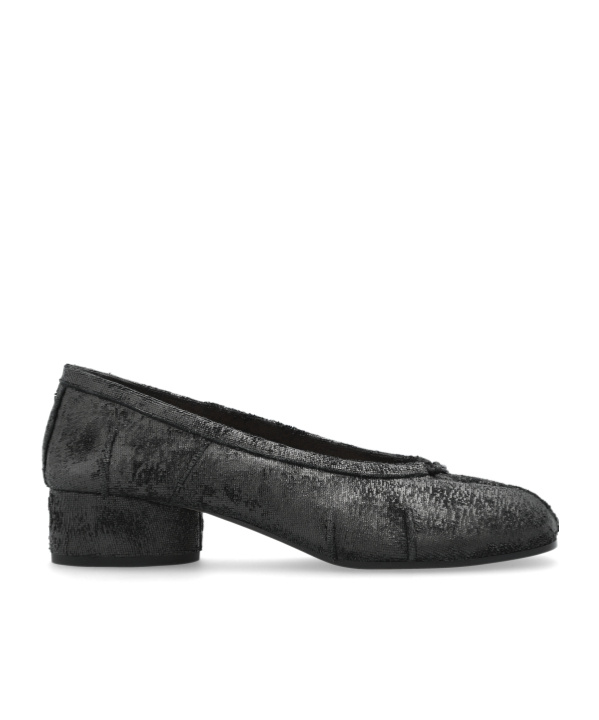 Maison Margiela 30mm Tabi Ballerina Shoes In Black