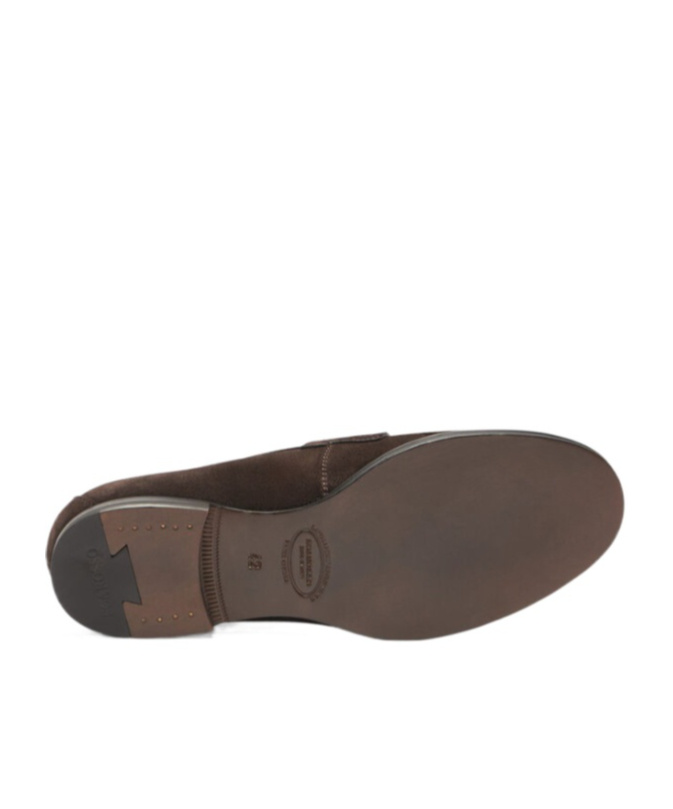 Scarosso Fred Round-toe Loafers In Brown
