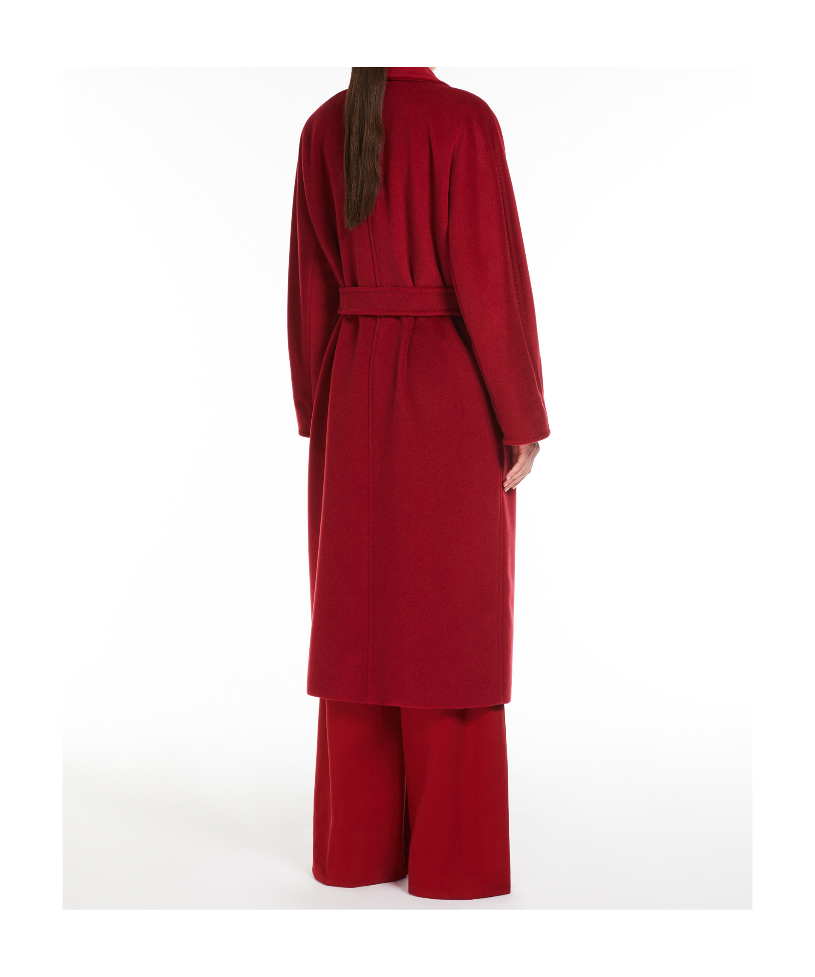 Max Mara Long-sleeved Coat In Red