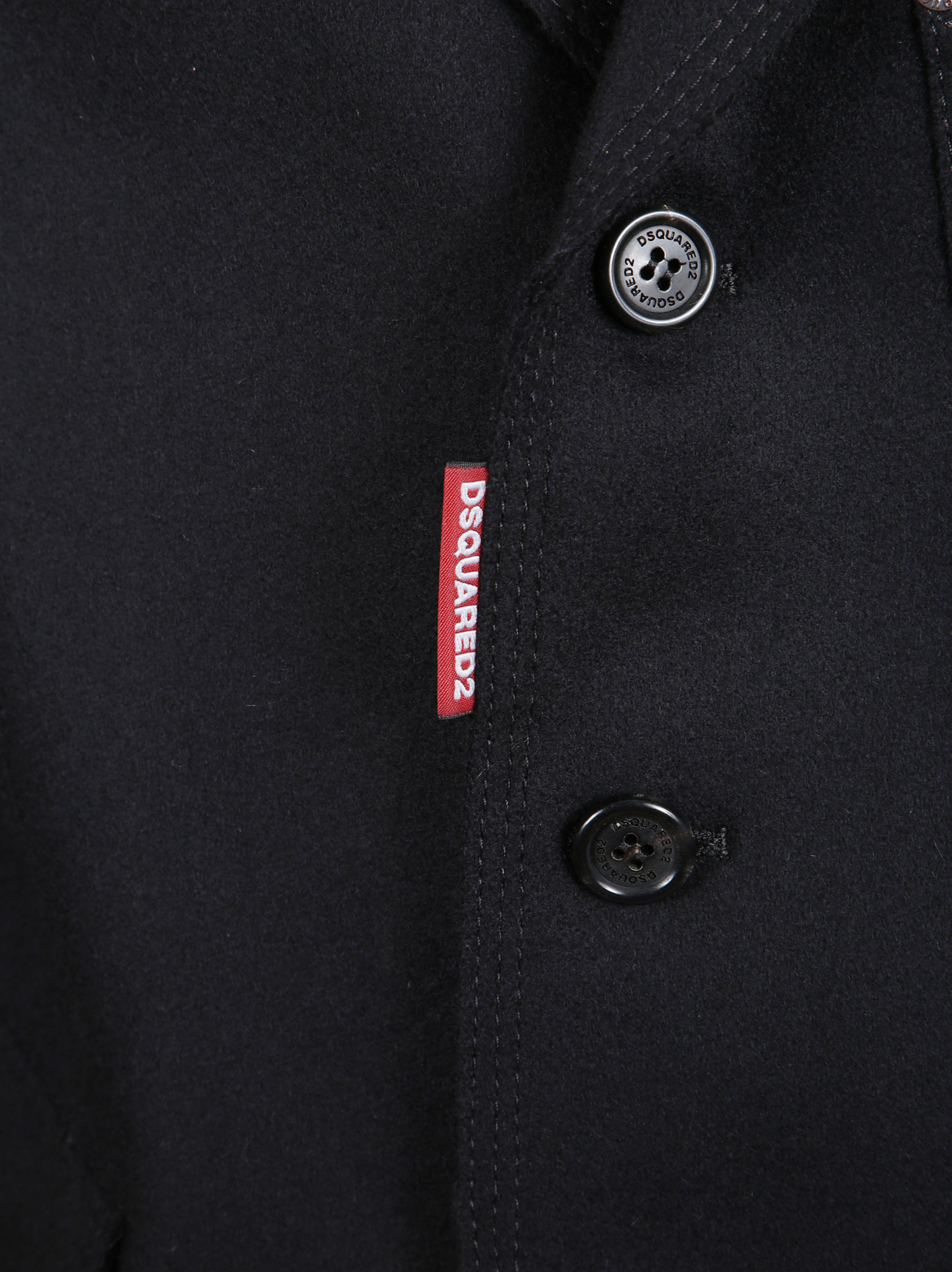 Dsquared2 Button Jacket In Black