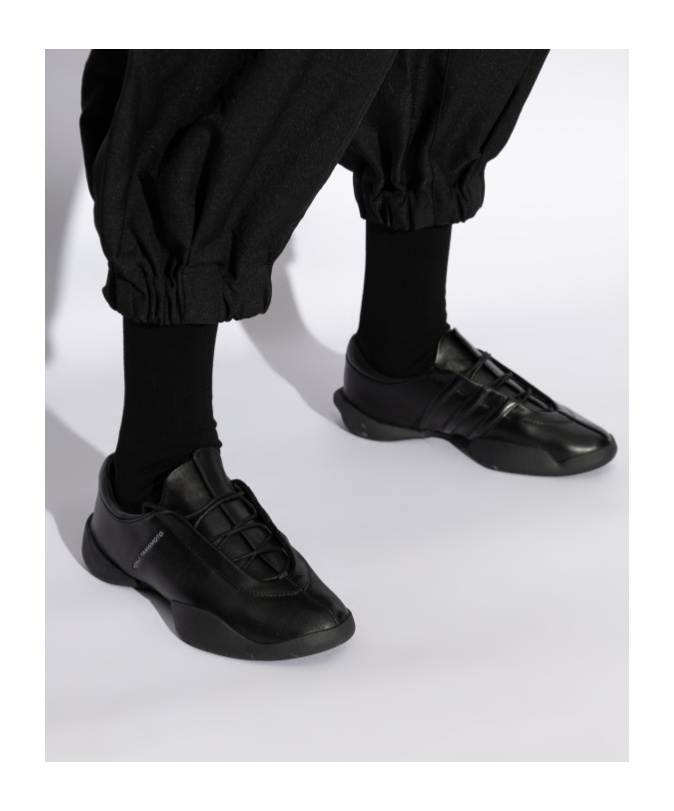 Shop Y-3 Regu Sneakers In Black