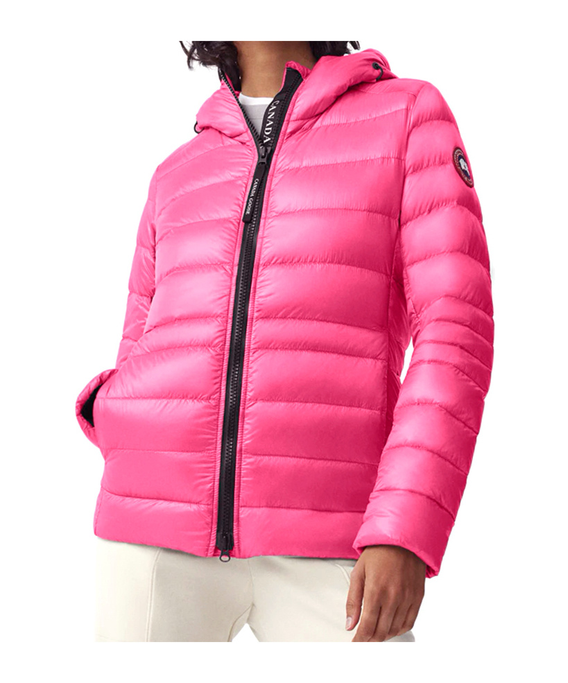 Shop Canada Goose Cypress Hooded Down Jacket In Pink