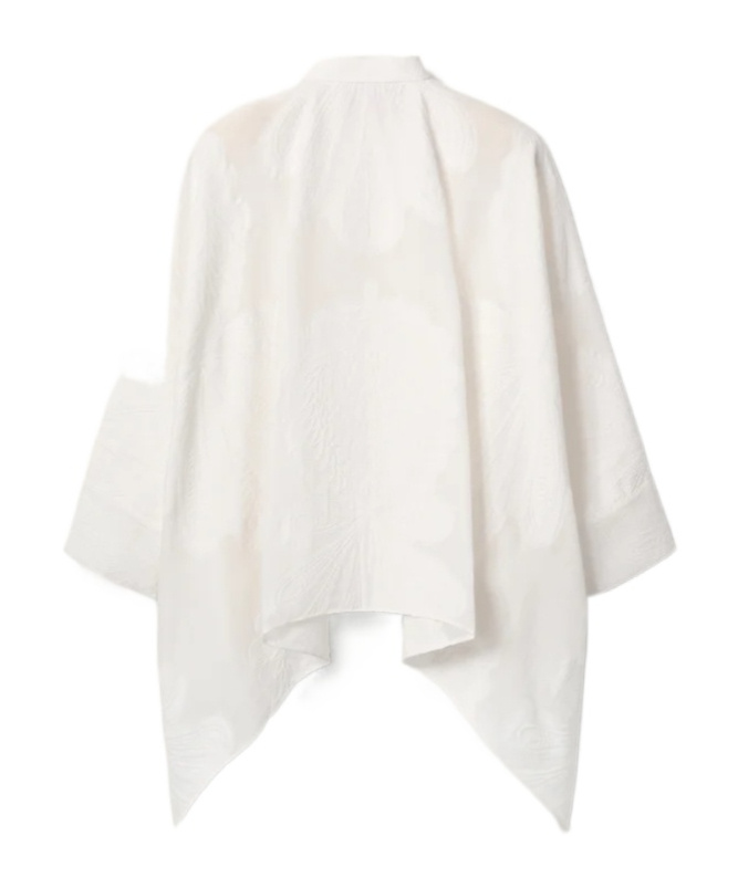 La Doublej Foulard Asymmetric Shirt In White