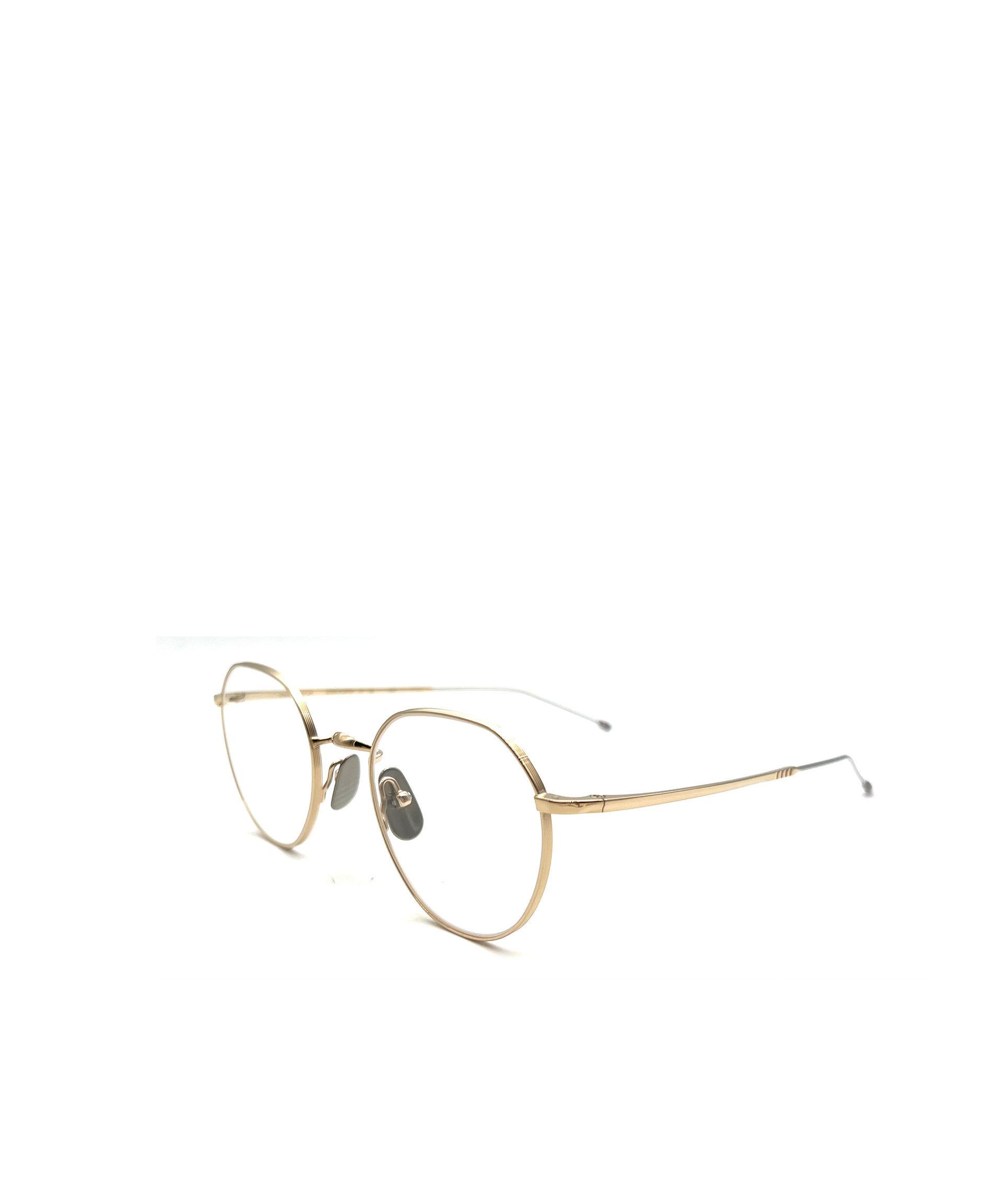 Thom Browne Eyewear Round Frame Glasses In White