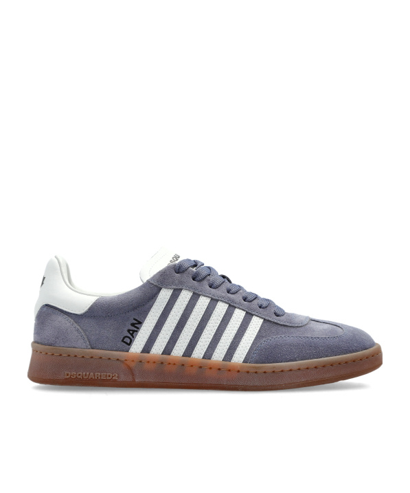 Dsquared2 Dsquared Powder Blue Suede Boxer Sneakers In Gray