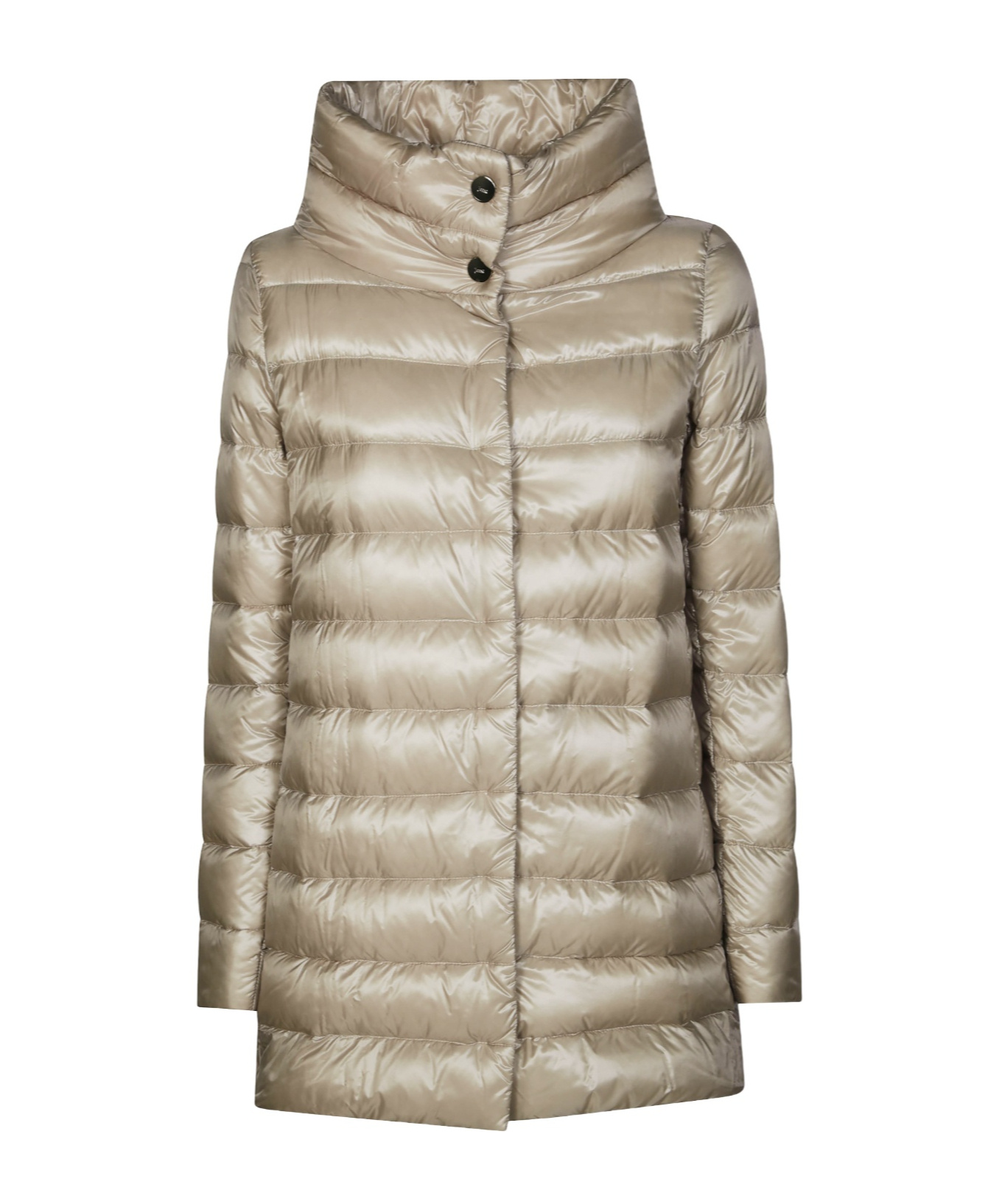 Herno Turtleneck Down Jacket In Blue