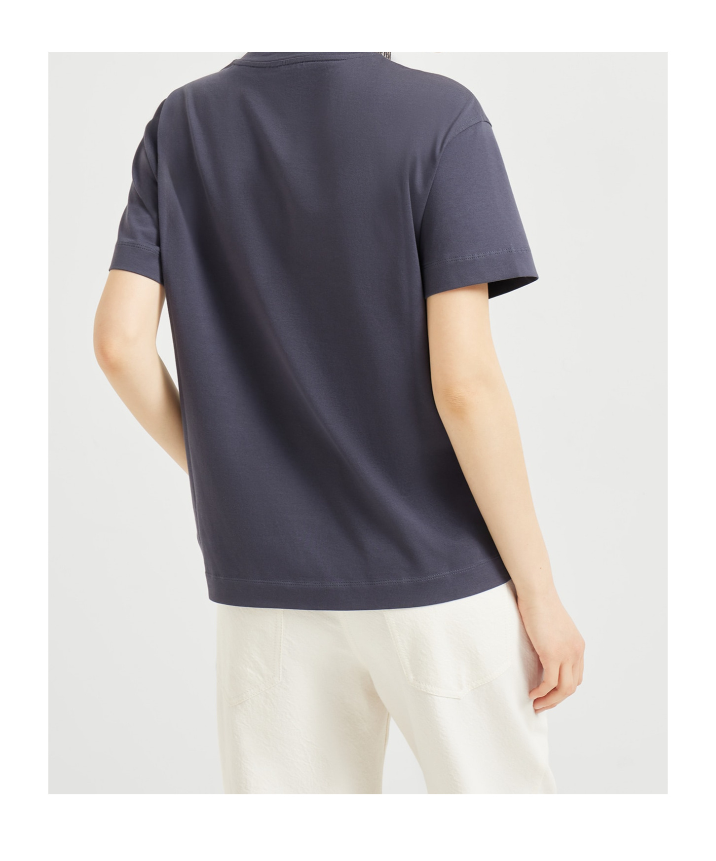 Brunello Cucinelli Cotton Pocket-detail T-shirt In Gray