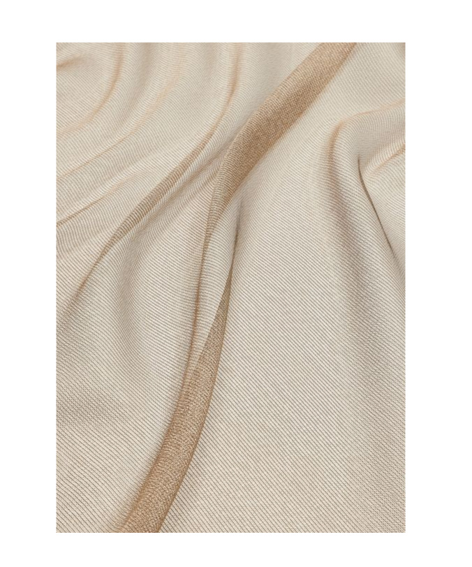 Emporio Armani Brushed Fabric Scarf In Nude