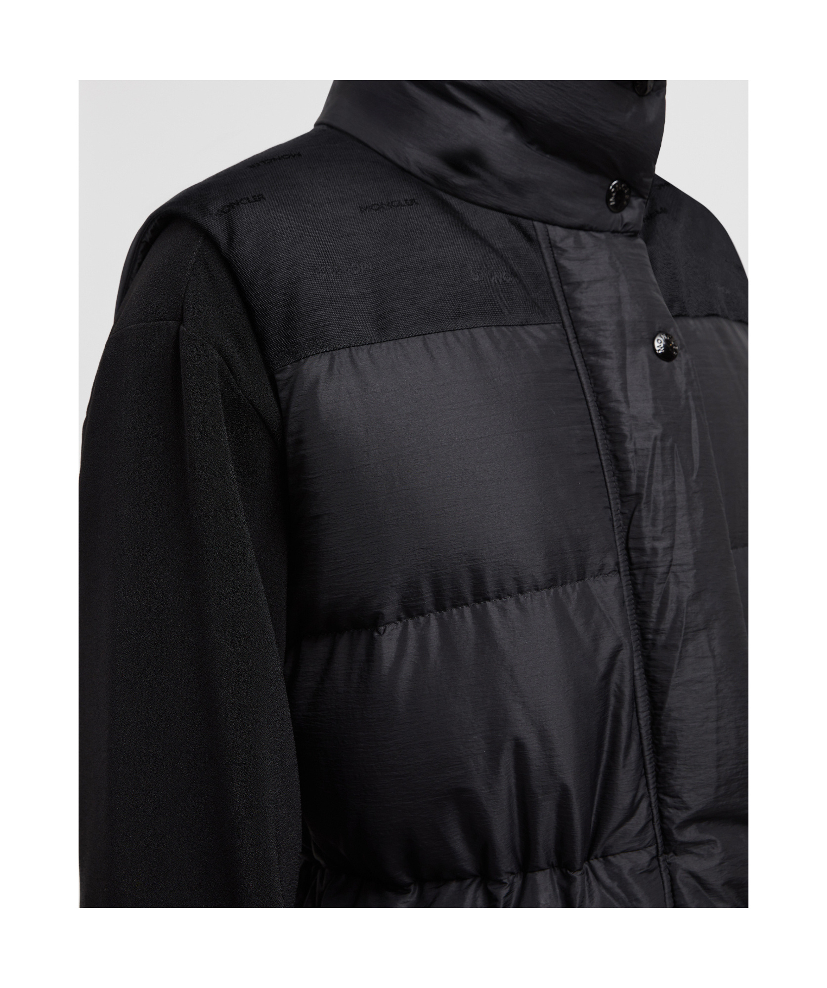 Moncler Verone 2-in-1 Long Down Coat In Black